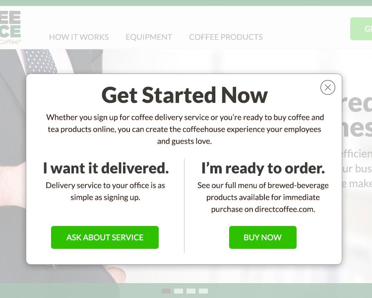 Get Started Now, Whether you sign up for coffee delivery service or you're ready to buy coffee....