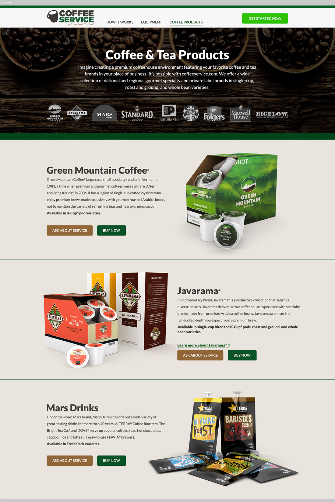 Coffee Services Screenshot
